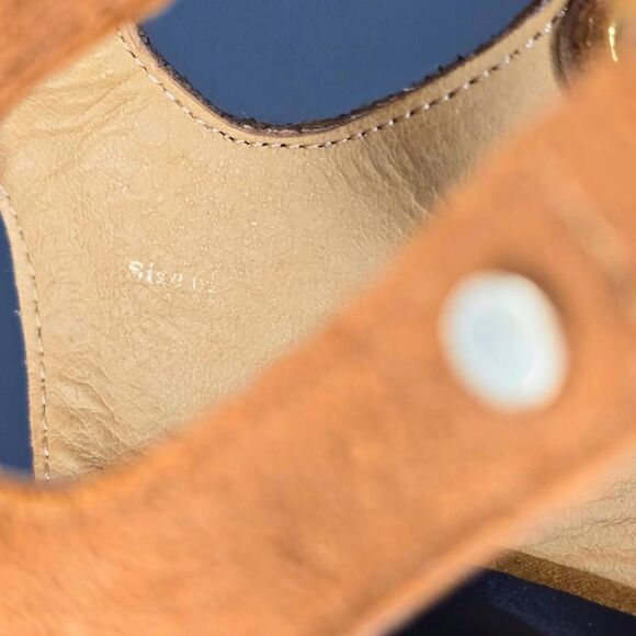 Dolce Vita Lyndon Sandals Women's Size 6.5 Brown Suede Lace-Up Block Heel Boho - Picture 9 of 13